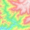 Carte topographique Catahuasi, altitude, relief