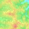 Carte topographique Soussac, altitude, relief