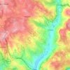 Carte topographique Lissac-et-Mouret, altitude, relief