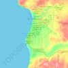Carte topographique Pachalik de Safi, altitude, relief
