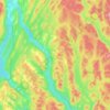 Carte topographique Lejeune, altitude, relief