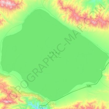 Carte topographique Sayram Lake, altitude, relief