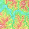 Carte topographique 46000, altitude, relief