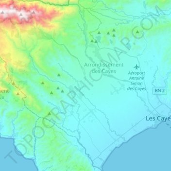 Carte topographique Commune Torbeck, altitude, relief