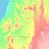 Carte topographique Tioughza, altitude, relief