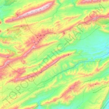 Carte topographique Ait Yahya, altitude, relief