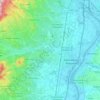 Carte topographique 69220, altitude, relief