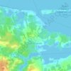 Carte topographique Grand Tracadie, altitude, relief