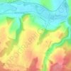 Carte topographique Lucy-sur-Yonne, altitude, relief