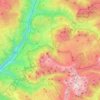 Carte topographique Schlern-Gruppe - Massiccio dello Sciliar, altitude, relief
