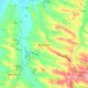 Carte topographique Monblanc, altitude, relief