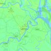 Carte topographique Barisal Sadar Subdistrict, altitude, relief