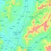 Carte topographique Xian de You, altitude, relief