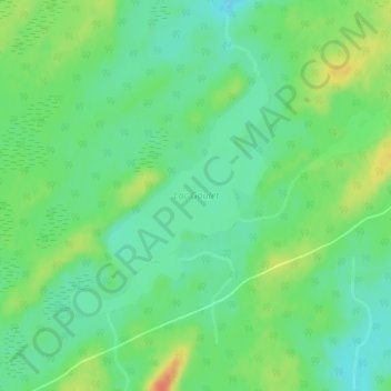 Carte topographique Lac Goulet, altitude, relief