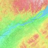 Carte topographique Fleuve Saint-Laurent, Estuaire fluvial, altitude, relief