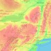 Carte topographique Nueva York, altitude, relief