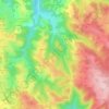 Carte topographique Pandrignes, altitude, relief