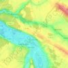 Carte topographique Coulombs, altitude, relief