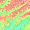 Carte topographique Castelnau-Montratier, altitude, relief