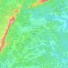 Carte topographique Bafia, altitude, relief