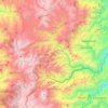 Carte topographique Marulanda, altitude, relief