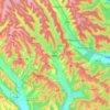 Carte topographique Băbana, altitude, relief