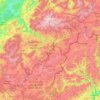 Carte topographique Bastogne, altitude, relief