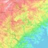 Carte topographique Condado de Baltimore, altitude, relief