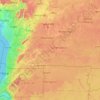 Carte topographique Région du Sud, altitude, relief