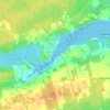 Carte topographique Rural Municipality of Murray River, altitude, relief
