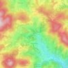 Carte topographique Les Ardillats, altitude, relief