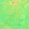 Carte topographique Méfou-et-Akono, altitude, relief