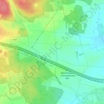 Carte topographique 89188, altitude, relief
