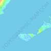 Carte topographique Kerkennah Islands, altitude, relief