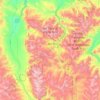 Carte topographique Lee Metcalf Wilderness Area, altitude, relief