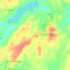 Carte topographique Llannerch-y-Medd, altitude, relief