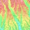 Carte topographique Vedea, altitude, relief