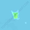 Carte topographique Ocean Cay MSC Marine Reserve, altitude, relief