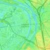 Carte topographique Villeneuve-la-Garenne, altitude, relief