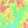 Carte topographique Оёкское сельское поселение, altitude, relief