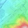 Carte topographique Δημοτική Ενότητα Εκάλης, altitude, relief