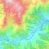 Carte topographique Canavaggia, altitude, relief