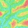 Carte topographique Étam-Bafia, altitude, relief