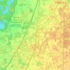 Carte topographique Bushnell, altitude, relief