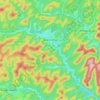 Carte topographique Bärental, altitude, relief