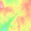 Carte topographique Winton Shire, altitude, relief