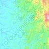 Carte topographique Lloró, altitude, relief