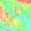 Carte topographique Montescaglioso, altitude, relief