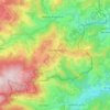 Carte topographique Burdignes, altitude, relief