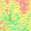Carte topographique Chengde County, altitude, relief